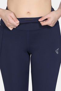 Zelocity Quick Dry Gym Leggings - Naval Academy — thumbnail 8